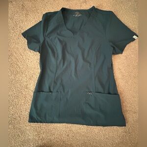 Dark Green Scrub Top